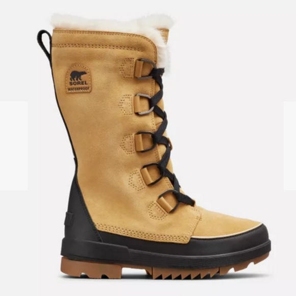 NWT’S Sorel Tan Waterproof Women's Snow Boots SZ 7.5 New - Picture 2 of 14